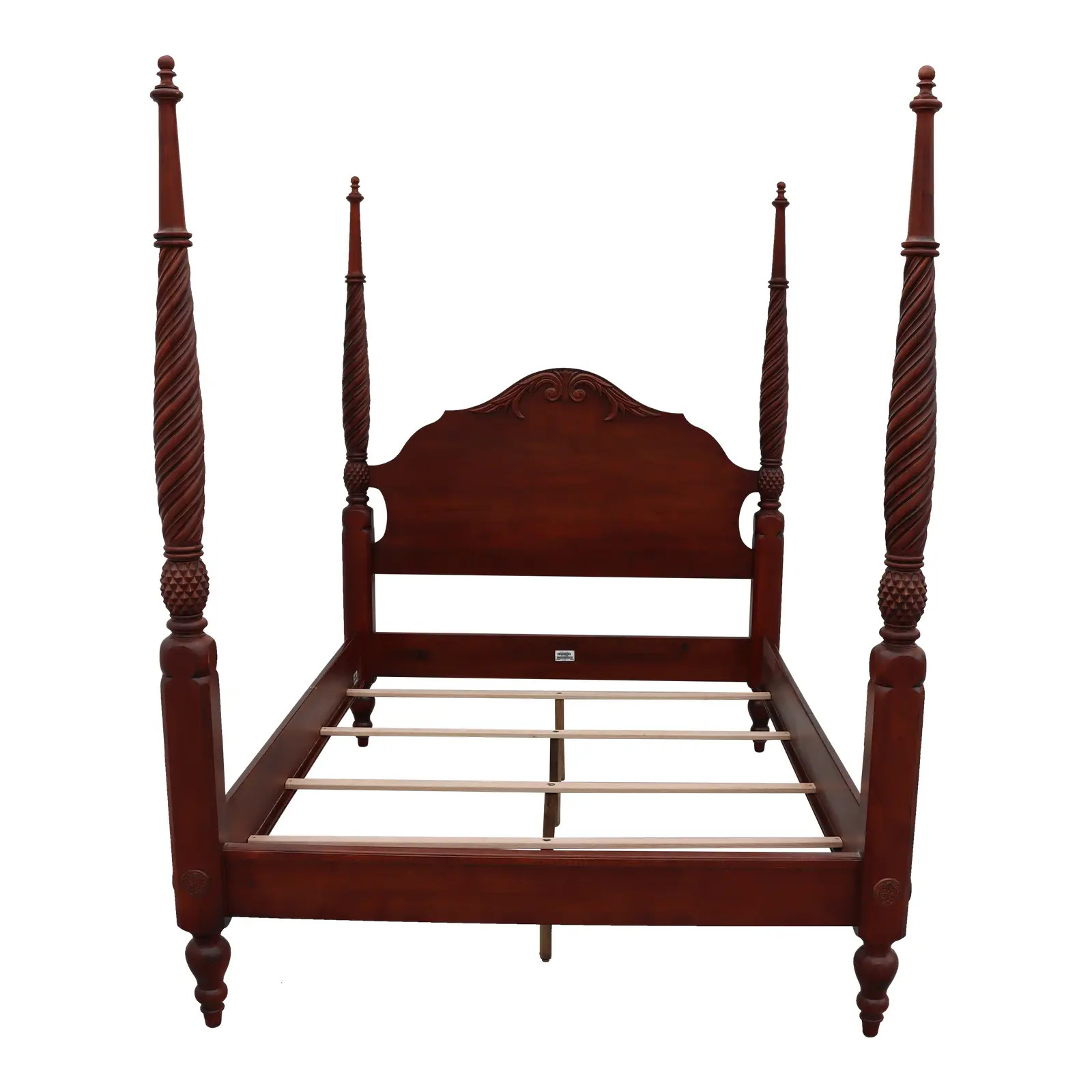 Ethan Allen British Classics Queen Plantation Poster Bed | Chairish