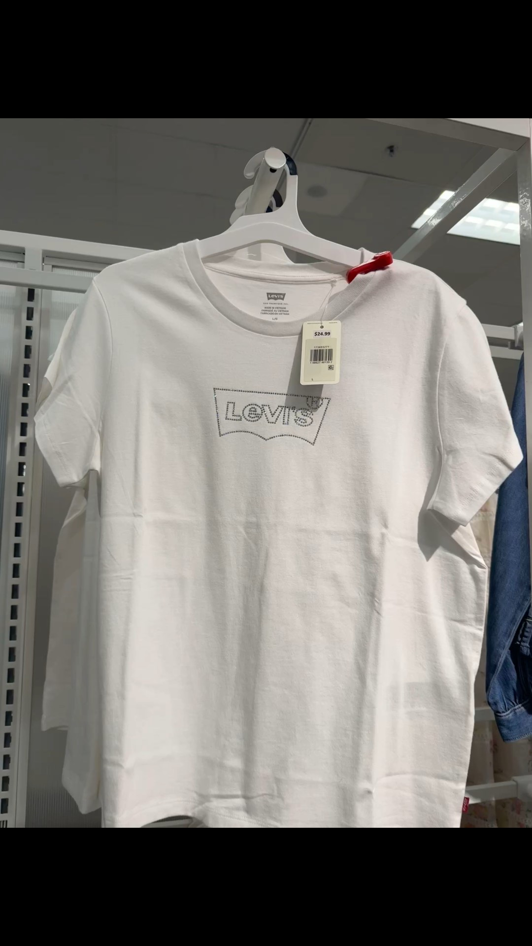 Target Levi's® Women's The Perfect T-Shirt - Rhinestone Logo