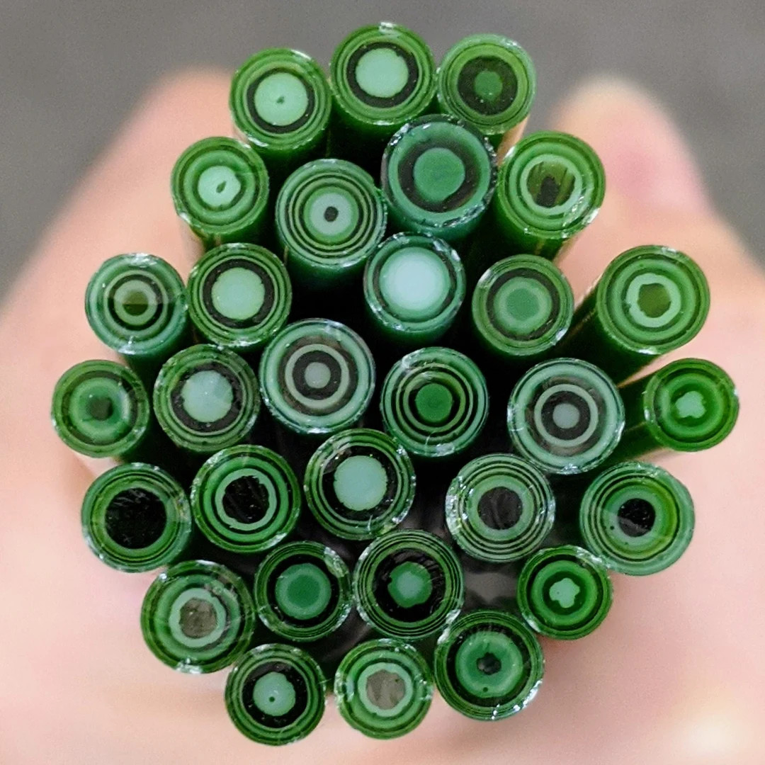 COE 90 Murrini | Forest Mint 1oz | Millefiori, Murrine, Vitrigraph, Bullseye Murrini, Glass Cane,... | Etsy (US)