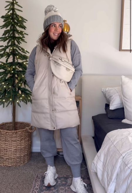 Comfy warm winter look
Easy casual mom outfit 
Loungewear and puff vest 
Amazon fashion 

#LTKSeasonal #LTKmidsize #LTKstyletip
