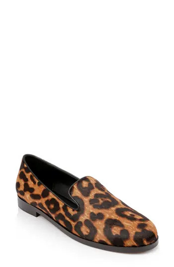 L'AGENCE Dominik Genuine Calf Hair Flat in Leopard Hair Calf at Nordstrom Rack, Size 9.5 | Nordstrom Rack