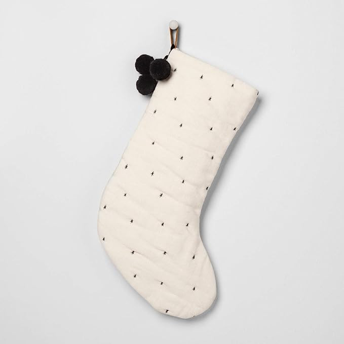 Hearth & Hand with Magnolia Holiday Stocking - Black/White | Amazon (US)