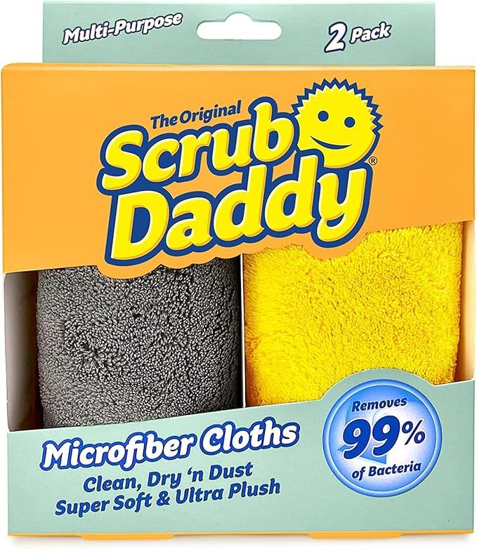 Scrub Daddy Microfiber Cloths - All Purpose Super Soft & Ultra Plush Microfiber Towels - Contains... | Amazon (US)