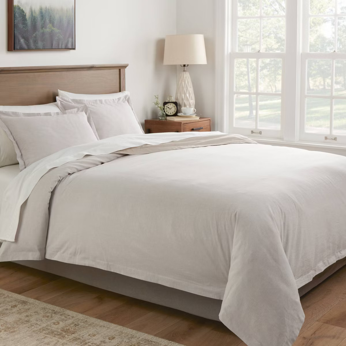 Cotton Linen Chambray Duvet Cover & Sham Set - Threshold™ | Target