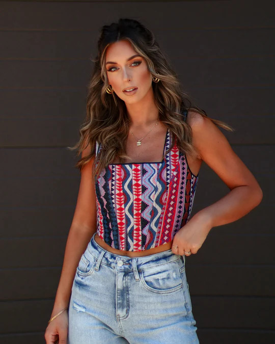 Citali Printed Crop Top | VICI