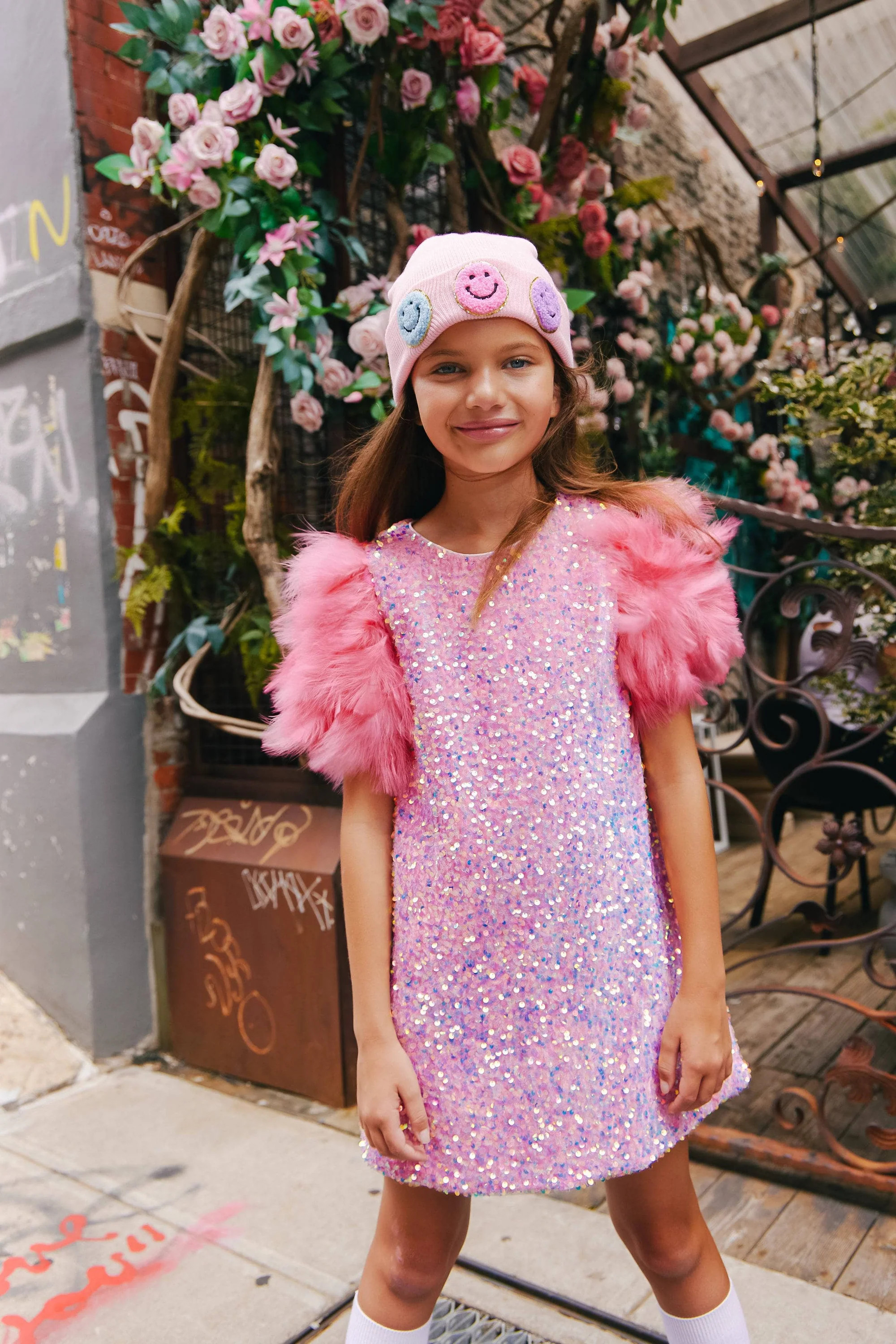 Rose Feather Party Dress    Best Seller | Lola + The Boys