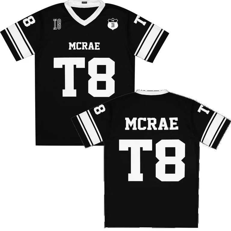 Tate Mcrae Football Jersey 2025 Miss Possessive Tour Tshirt Short Sleeve Vneck Tshirt Men/women N... | Walmart (US)