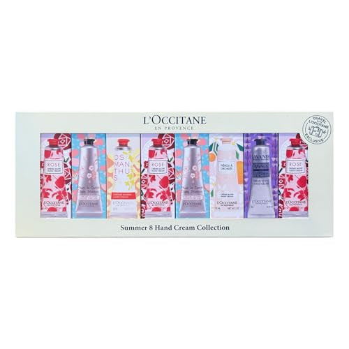 L'OCCITANE Hand Cream Set, 8 Nourishing & Moisturizing Daily Travel-Size Tubes with Shea Butter, Repairs Dry Hands, Perfect for Gifting & On-The-Go | Amazon (US)