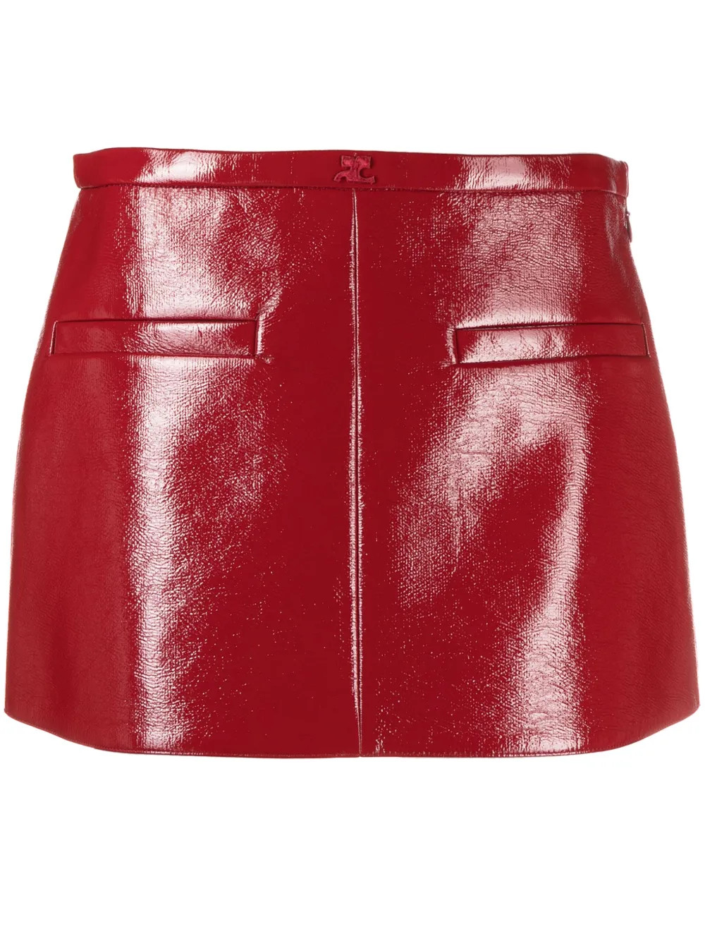 Courrèges Reedition Vinyl Miniskirt - Farfetch | Farfetch Global