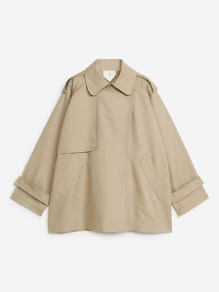 Short Trench Coat – Beige – Women – ARKET GB | Arket UK