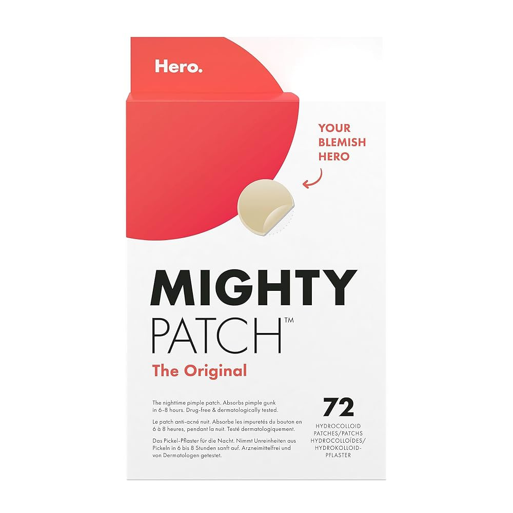 Mighty Patch Original Spot Patches by Hero Cosmetics, Day & Night Time Acne Treatment, Clear Spot... | Amazon (UK)