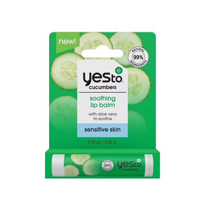 Yes To Cucumbers Soothing Lip Balm - 0.1oz | Target