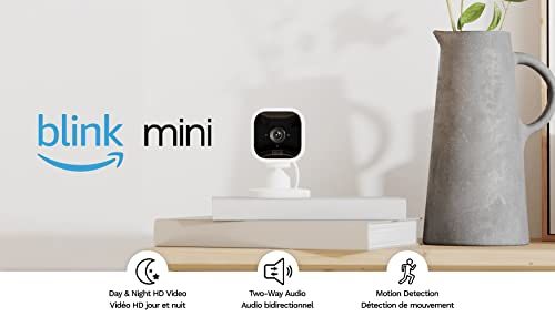 Blink Mini – Compact indoor plug-in smart security camera, 1080p HD video, night vision, motion... | Amazon (CA)