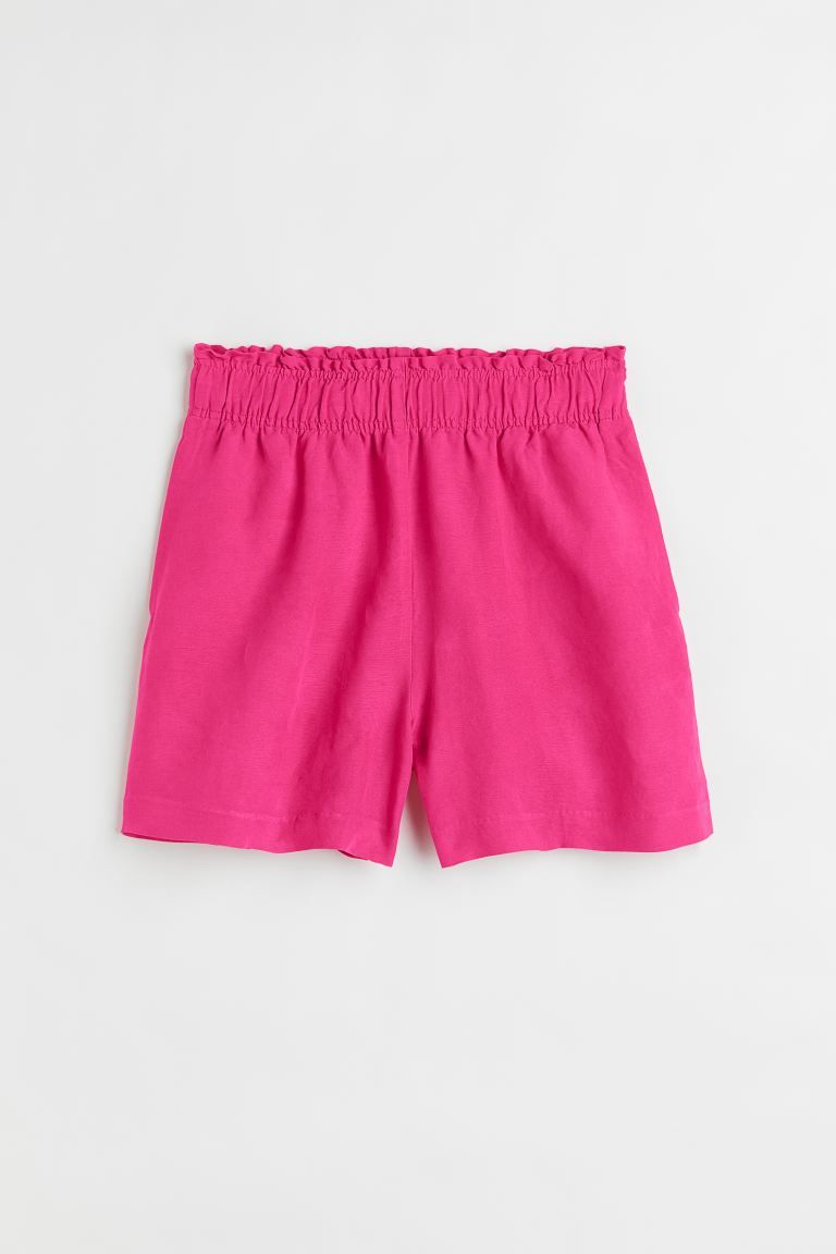 Linen-blend Pull-on Shorts | H&M (US)