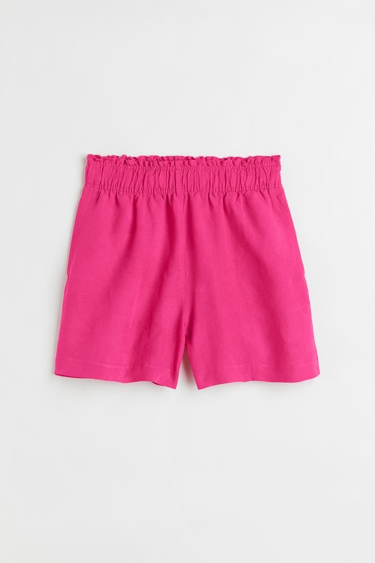 Linen-blend Pull-on Shorts | H&M (US + CA)