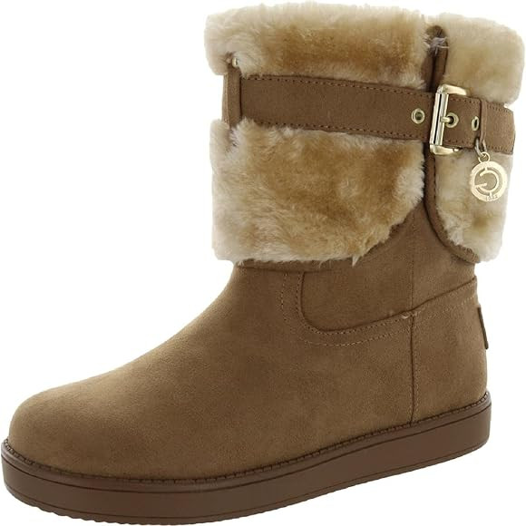 Amazon.com | GBG Los Angeles Womens Adlea Slip-On Winter & Snow Boots Brown 5.5 Medium (B,M) | Sn... | Amazon (US)