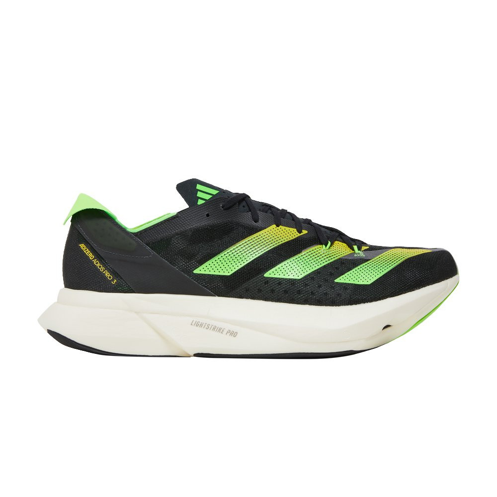 adidas Men's Adizero Adios Pro 3 'Core Black Solar Green' | Men's Size 5.5 | GOAT