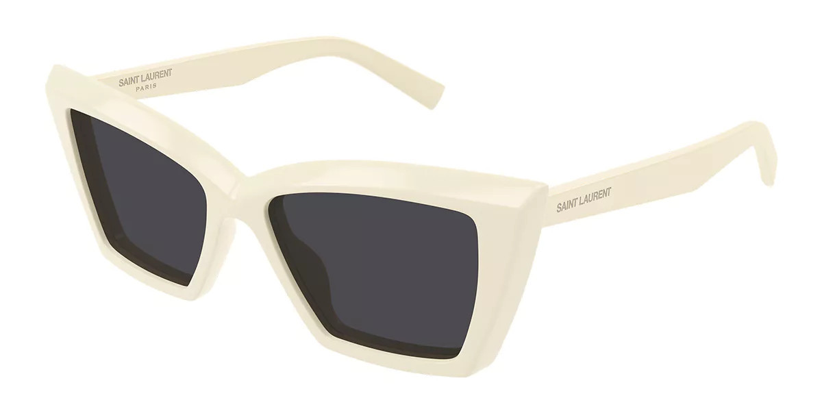Saint Laurent SL 657 005 Women’s Sunglasses White Size 54 - Free RX Lenses - Free RX Lenses | SmartBuyGlasses Global