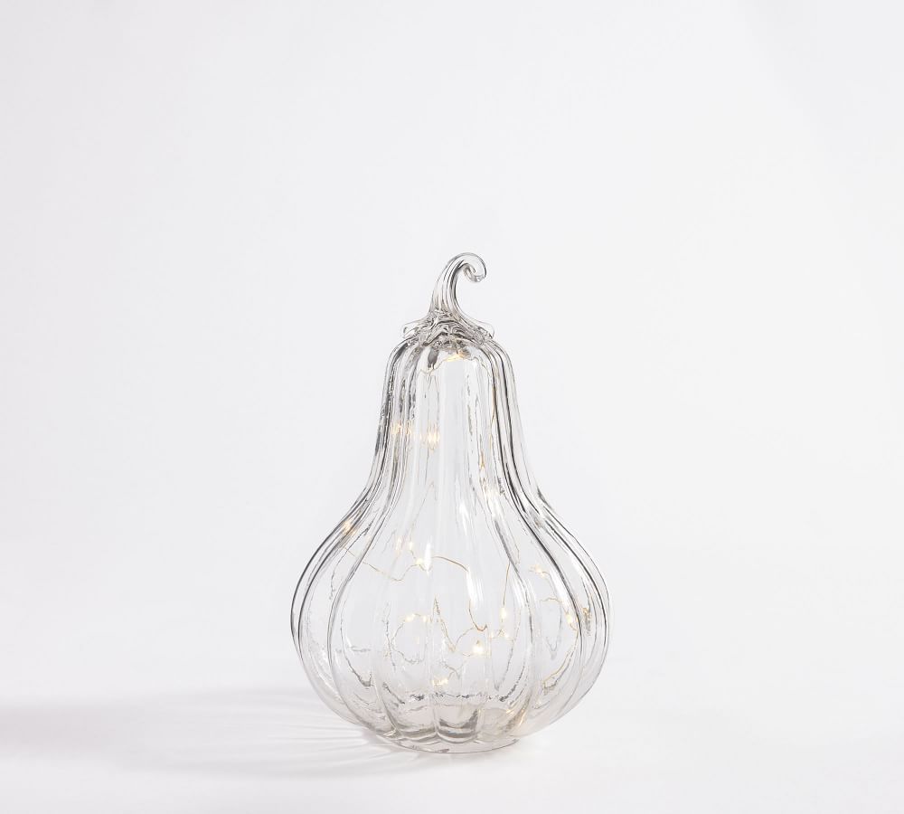 Pumpkin & Gourd Handcrafted Recycled Glass Cloches | Pottery Barn | Pottery Barn (US)