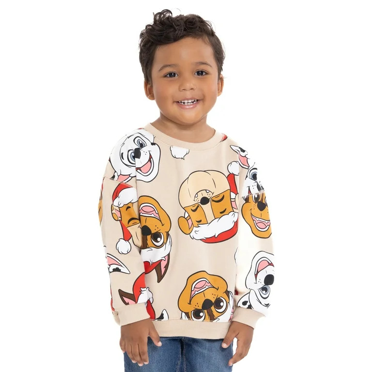 Paw Patrol Toddler Boys Holiday Graphic Crewneck Sweatshirt, Sizes 12M-5T | Walmart (US)