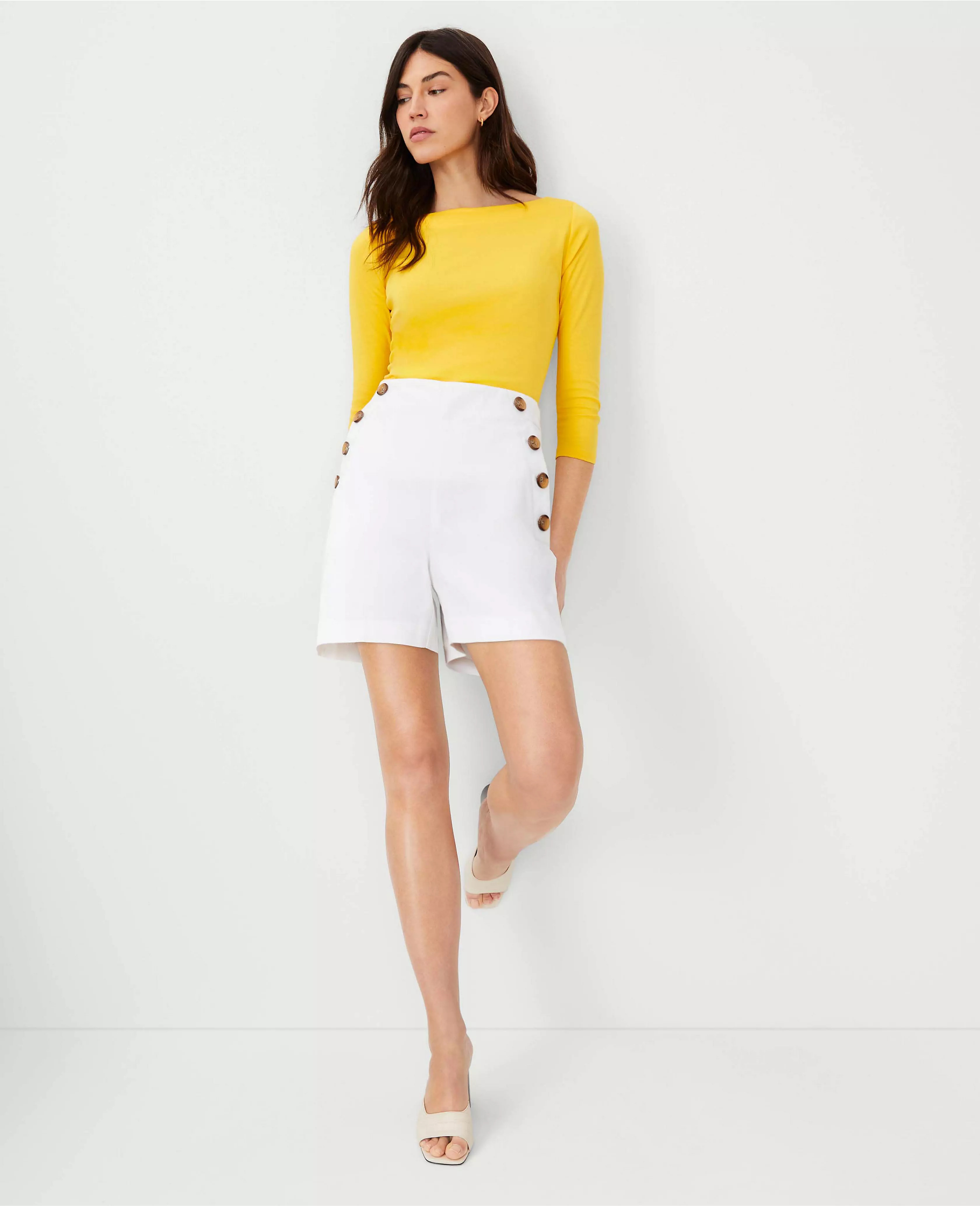 High Rise Sailor Shorts | Ann Taylor (US)