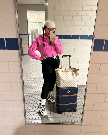Cozy travel ootd. Love this cropped hoodie! 

Target style. Travel outfit. Airport outfit. Loungewear. Target outfit. Sneakers. Travel ootd. 

#LTKFind #LTKunder100 #LTKtravel