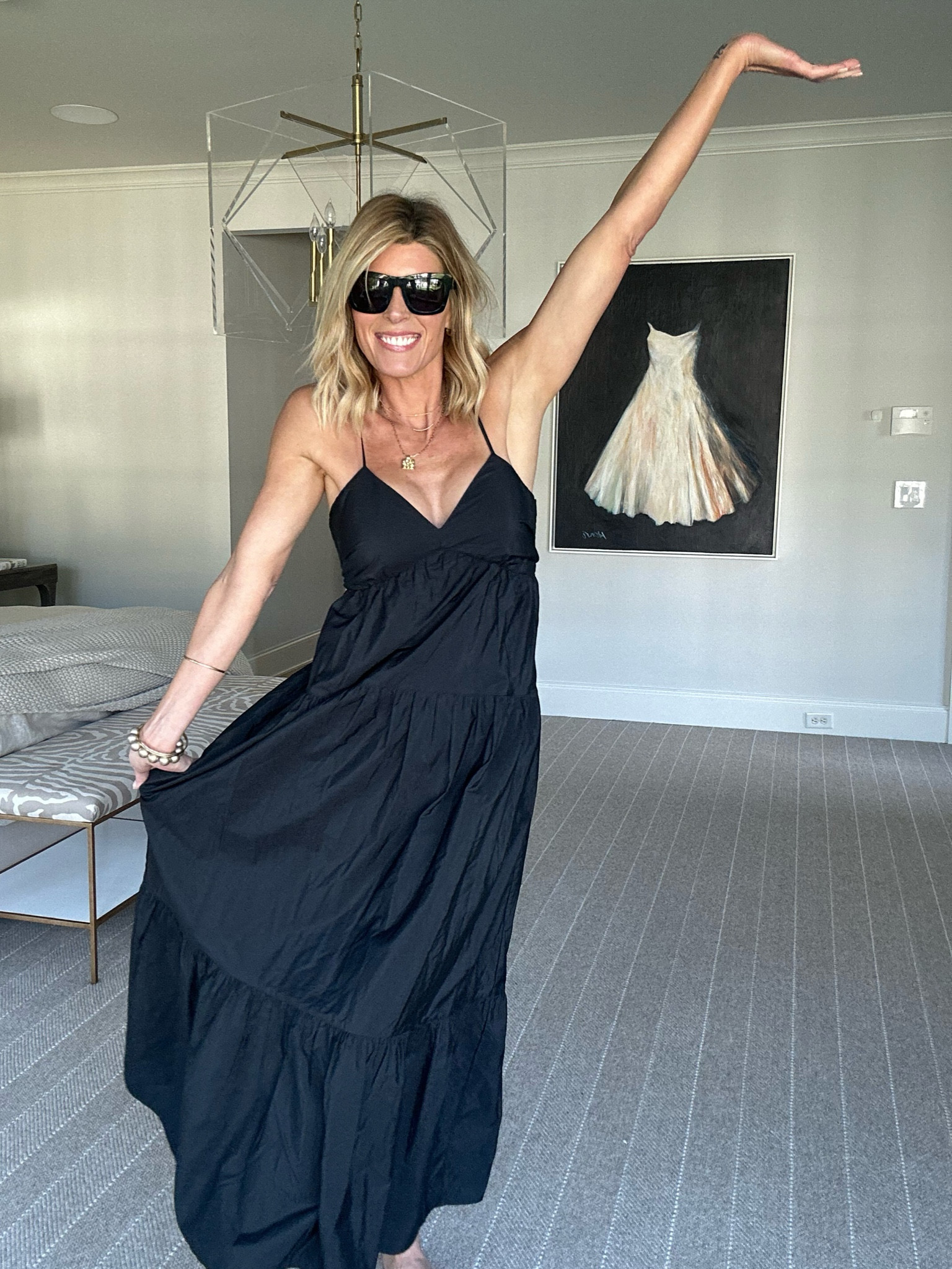 SUN ☀️dress! Also comes in a pretty lime green color | wearing a small | on sale for $32 was $40 

#LTKsalealert #LTKfindsunder50 #LTKover40