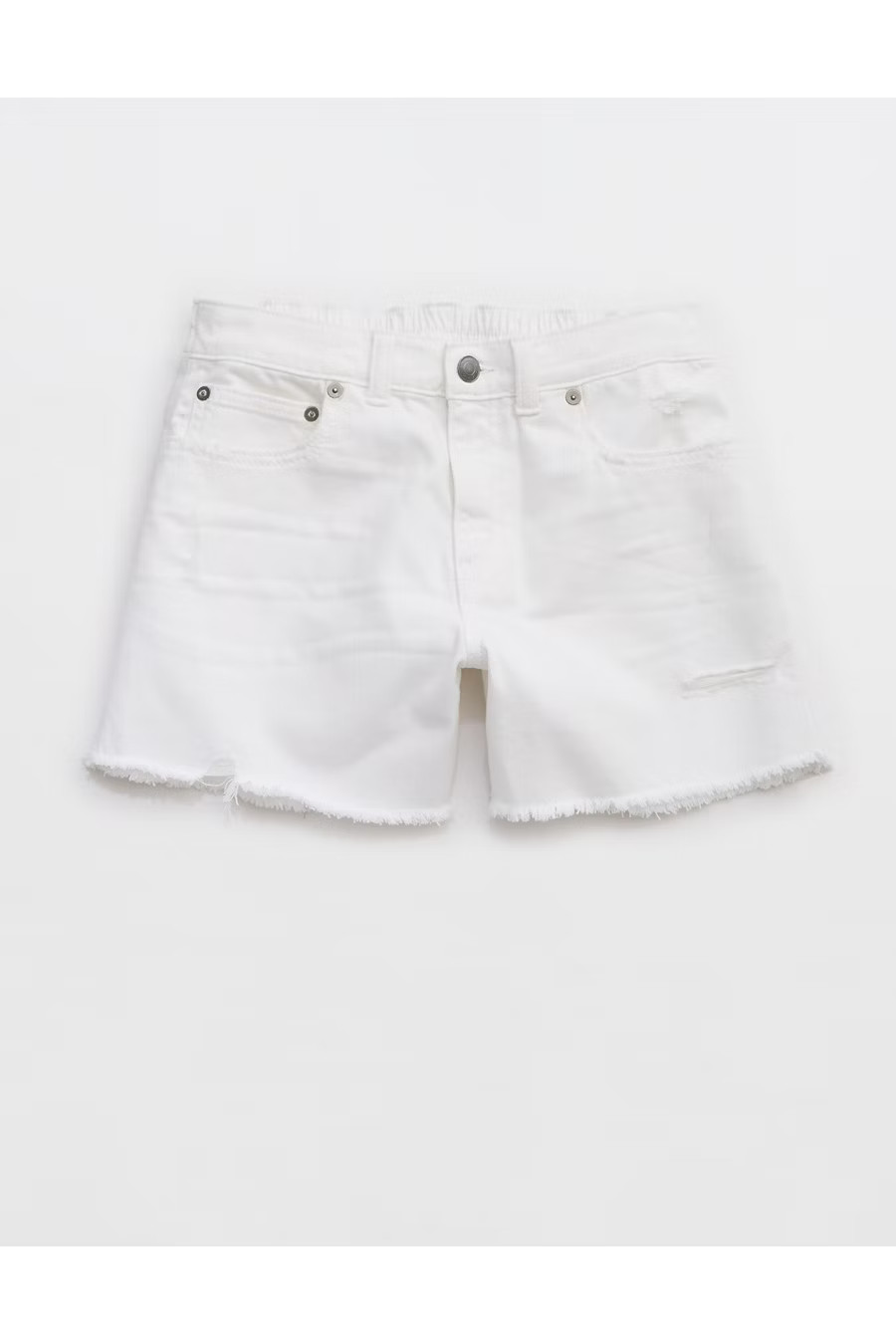 Aerie Daydream Denim Short Women's White XXL | American Eagle Outfitters (US & CA)