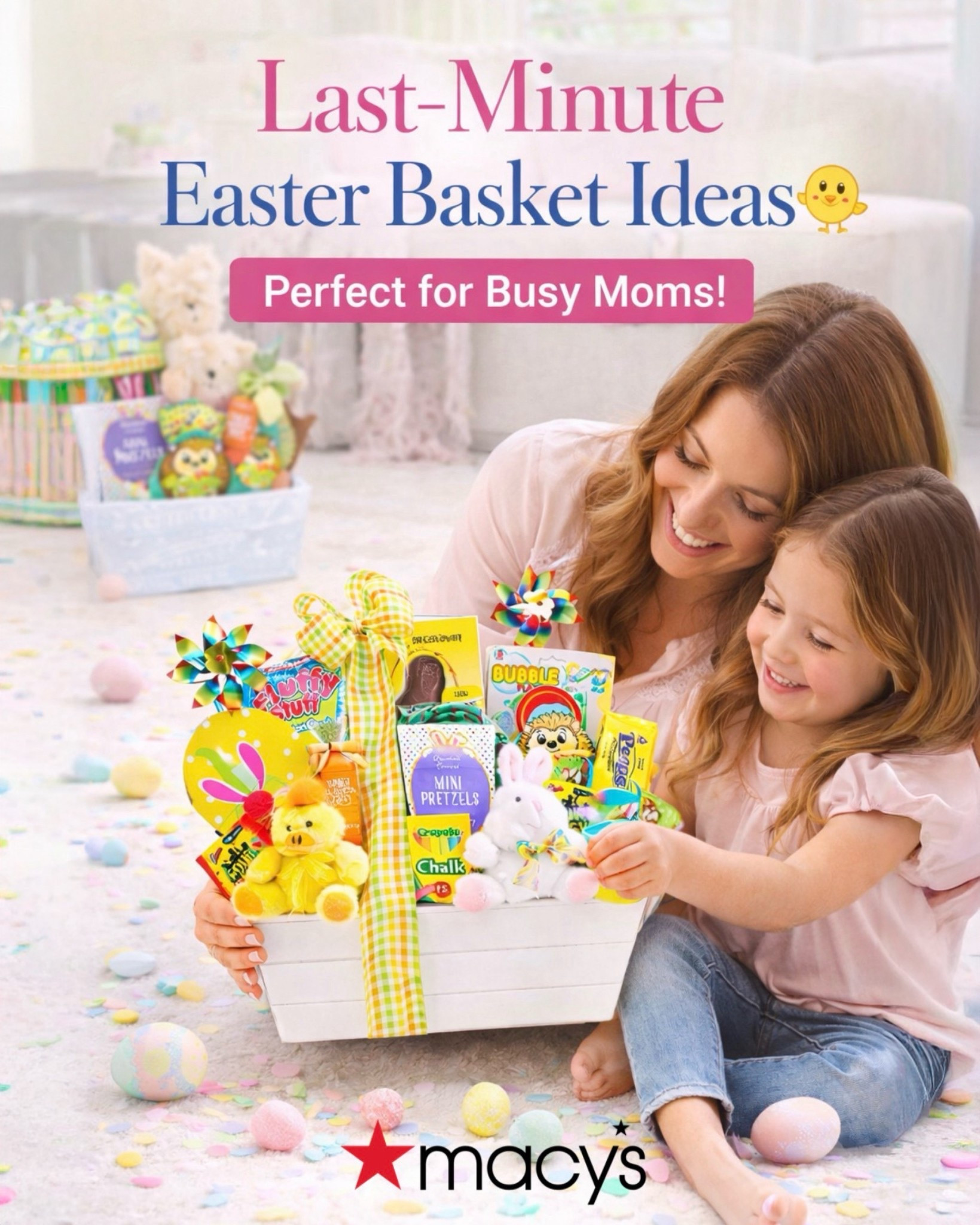 Last-minute Easter basket ideas 🐣
Cute treats, toys, and fun surprises perfect for busy moms putting together baskets quickly.