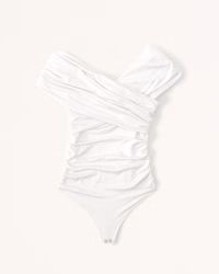 Sleek Seamless Ruched Wrap Bodysuit | Abercrombie & Fitch (US)