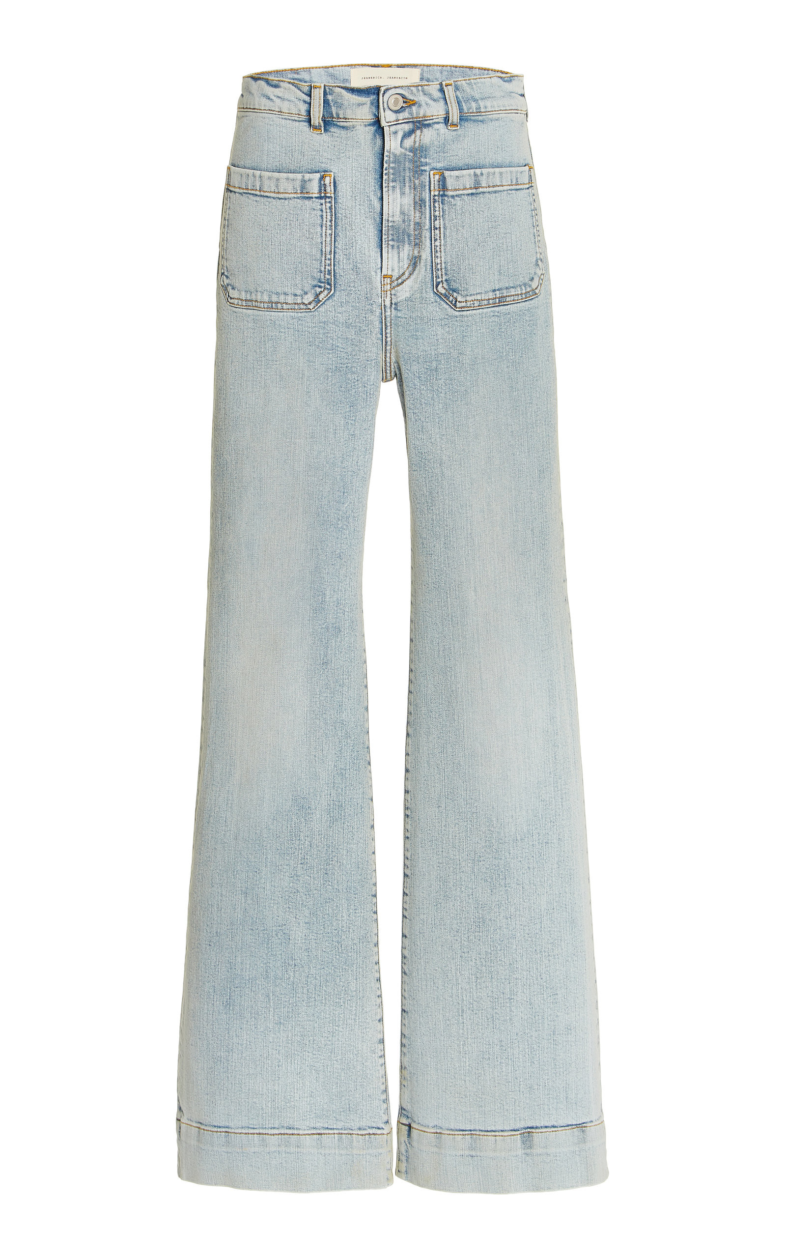 Jeanerica - Women's St Monica Stretch High-Rise Flared-Leg Jeans - Light Wash - 30 - Moda Operandi | Moda Operandi (Global)