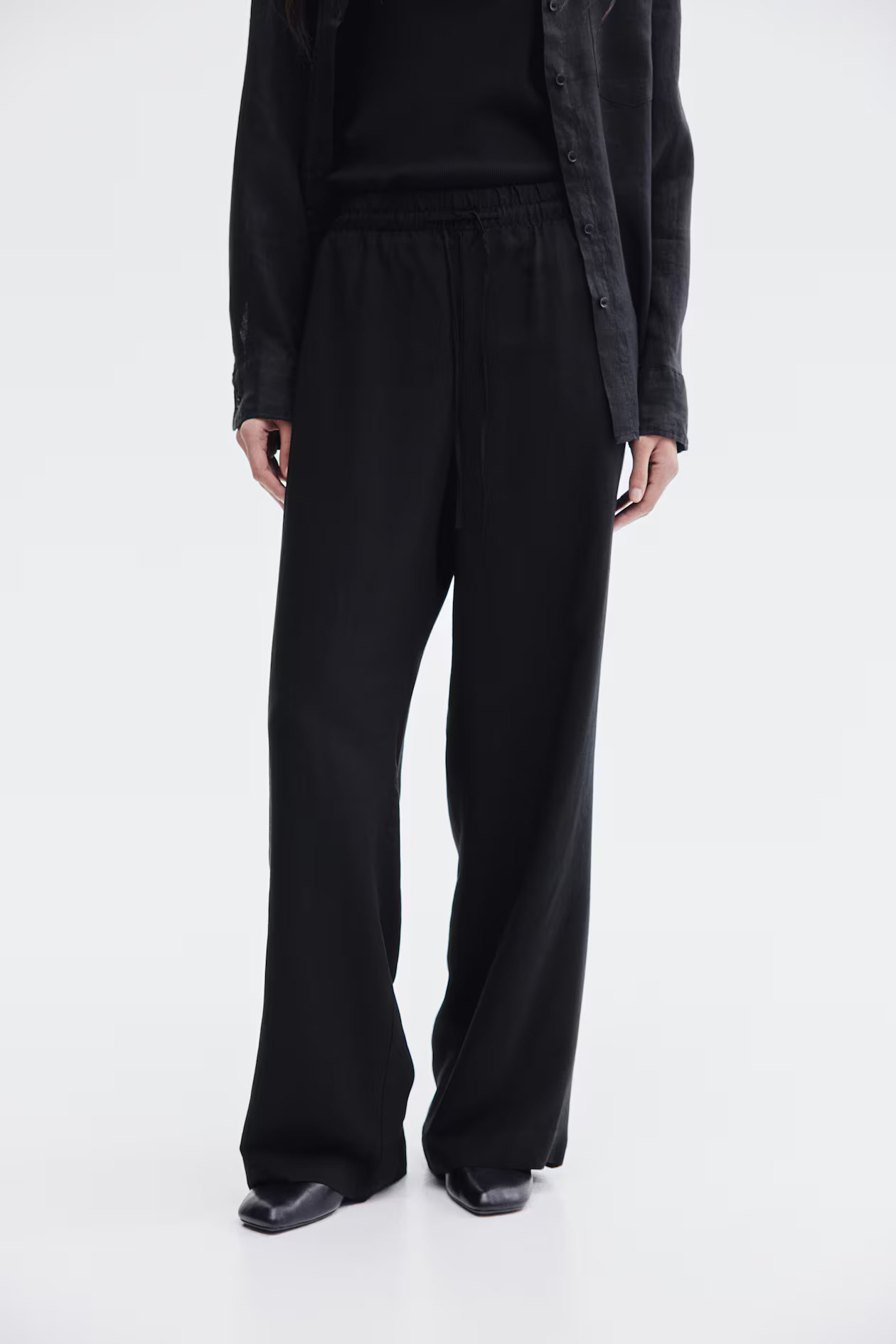Linen-blend trousers | H&M (UK, MY, IN, SG, PH, TW, HK)