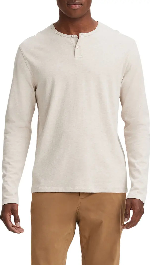 Long Sleeve Sueded Jersey Henley | Nordstrom