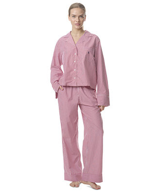 Women's 2-Piece Buttoned Shirt and Pants Pajama Set | Macy's