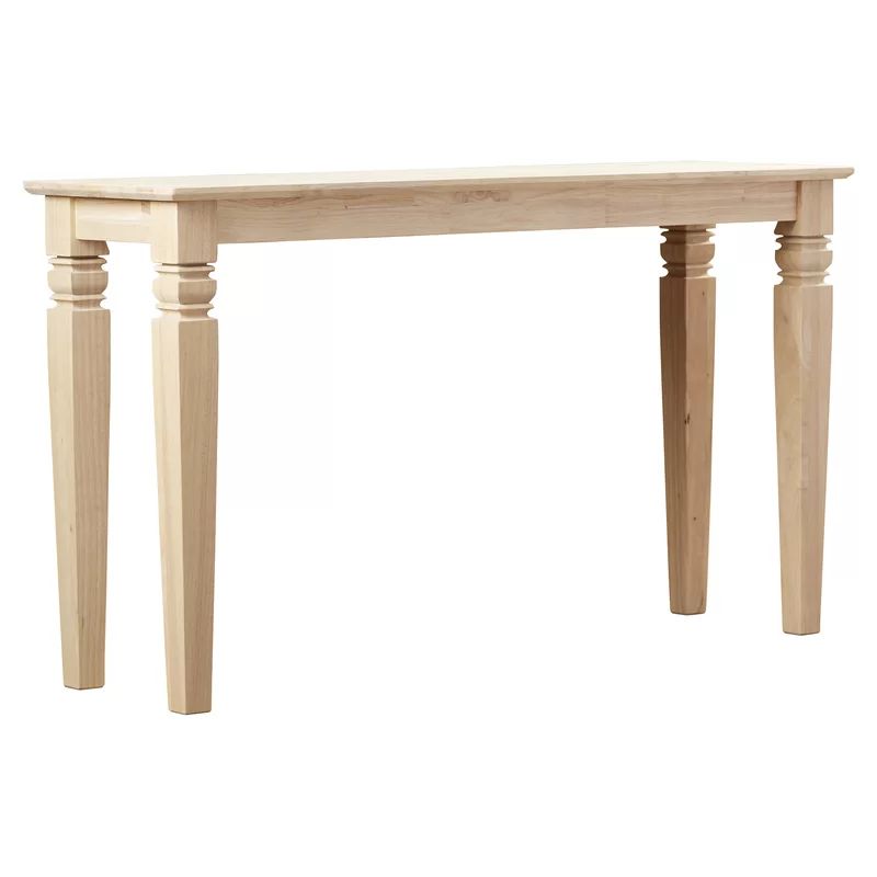 Manatuto 52'' Unfinished Solid Wood Console Table | Wayfair North America