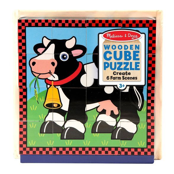 Melissa & Doug Farm Cube Puzzle 16pc | Target