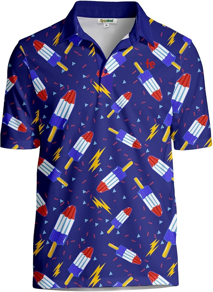 Tipsy Elves Men’s Golf Polo Shirt - Moisture Wicking, Stretch Fabric, Athletic Fit - Performanc... | Amazon (US)