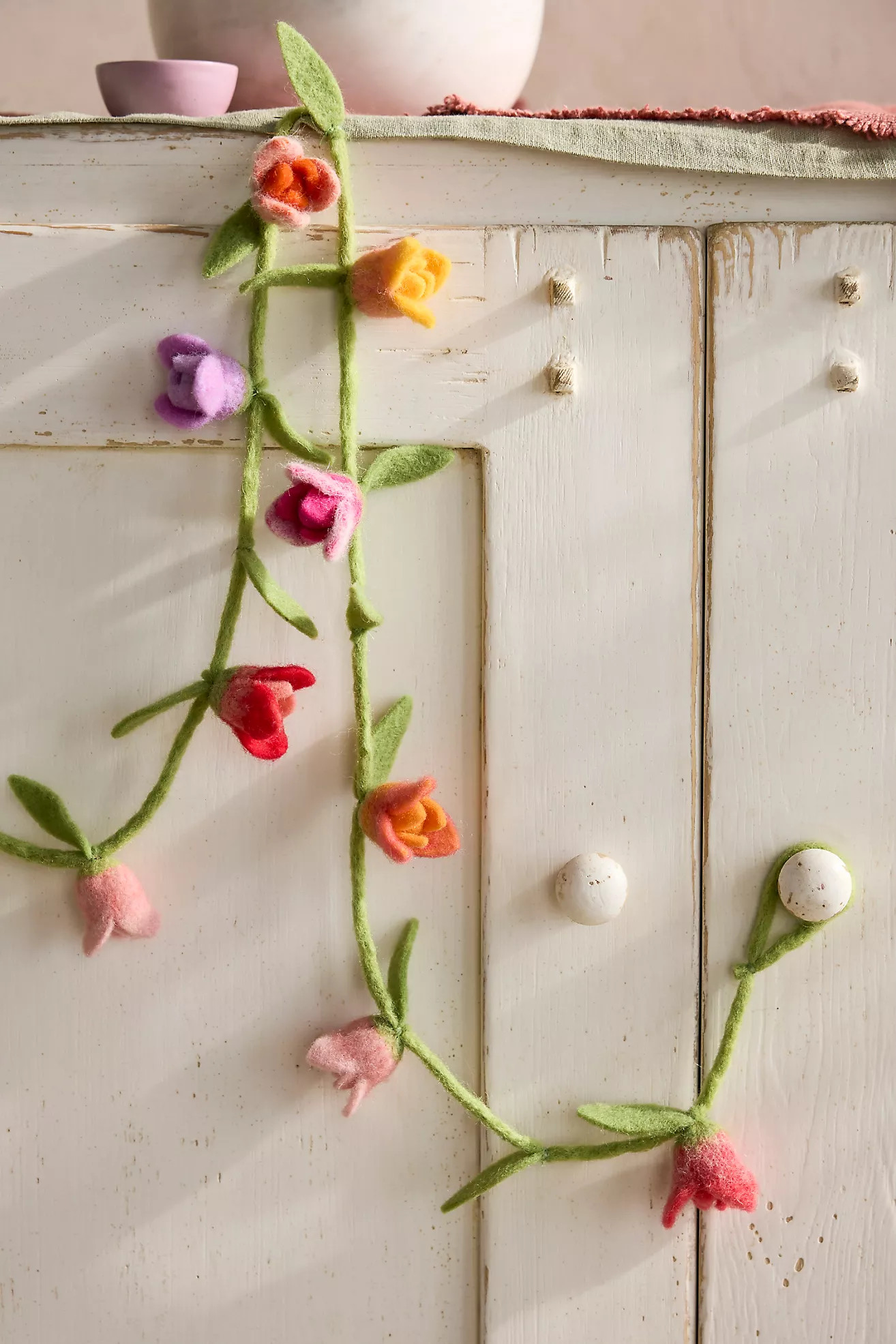 Felt Tulip Garland | Anthropologie (US)