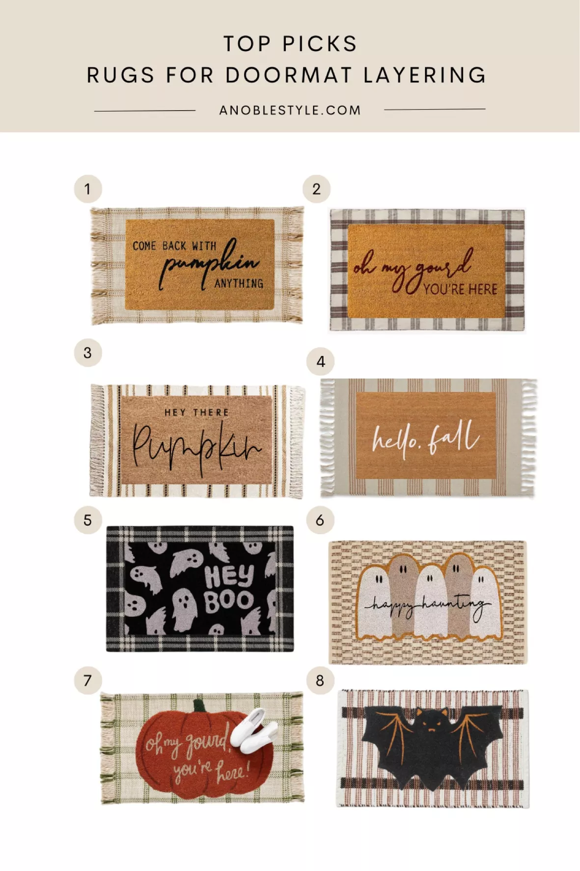 Pumpkin Anything Coir Doormat curated on LTK