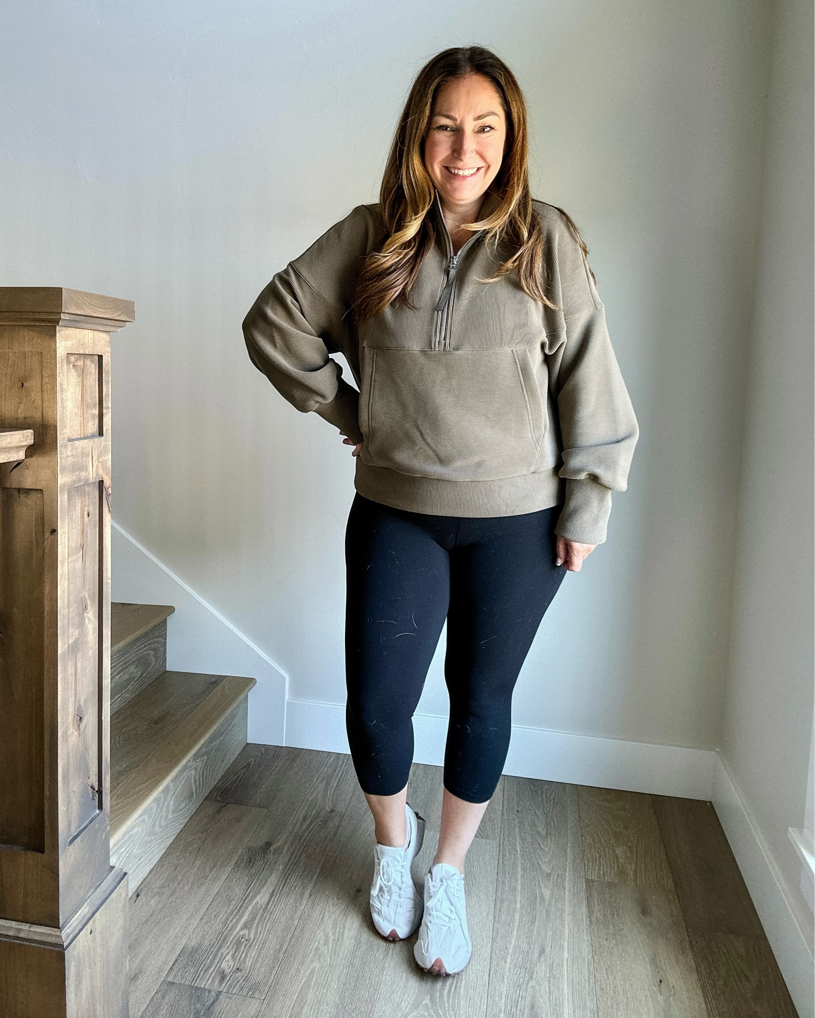 NSALE  at leisure wearing valley pull over in a large, Athleta leggings large 



#LTKFitness #LTKxNSale #LTKSummerSales