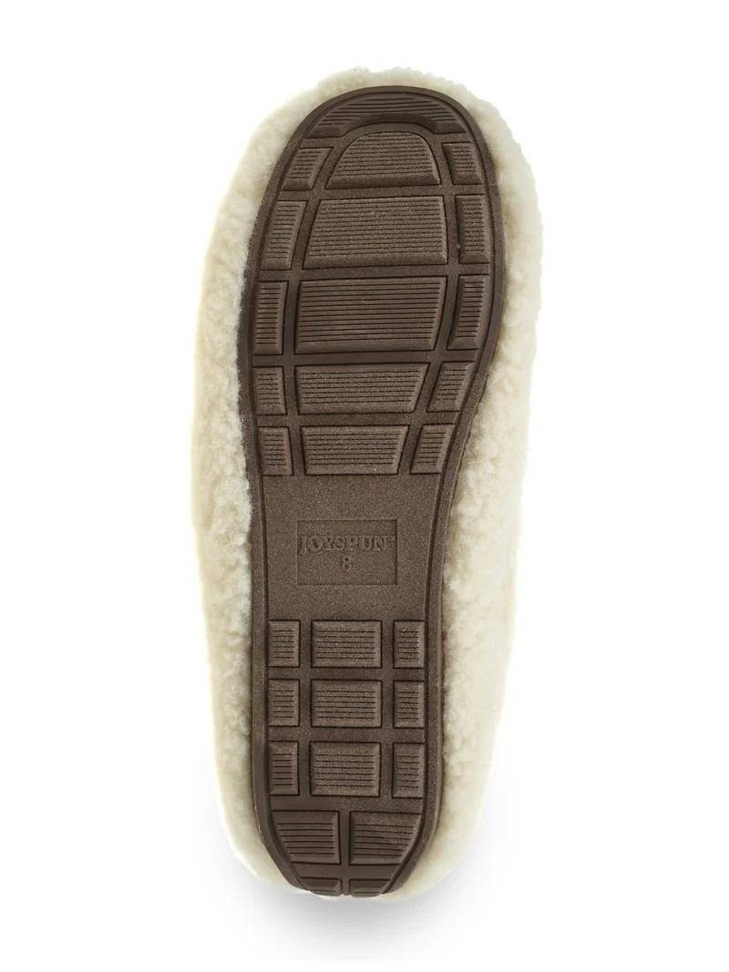 Joyspun Women's Teddy Moccasin Slippers | Walmart (US)