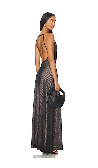 Nina Mesh Maxi Dress in Black Dress Summer Wedding Guest Dress Summer Wedding Guest Dresses Summer | Revolve Clothing (Global)