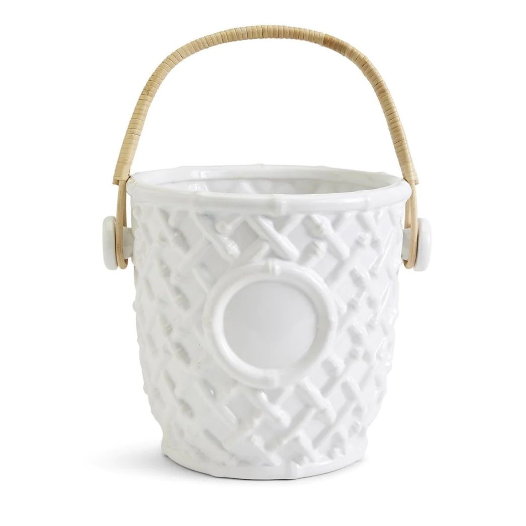 Hampton Fretwork Cooler Bucket with Bamboo Handle | Sea Marie Designs