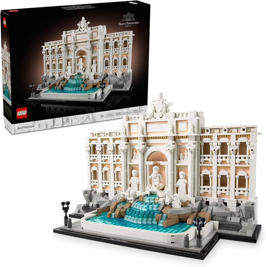 LEGO Architecture Trevi Fountain Building Set - Collectible Model of Italian Landmark for Display... | Amazon (US)