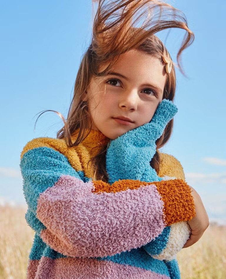 Mock Neck Marshmallow Sweater | Hanna Andersson