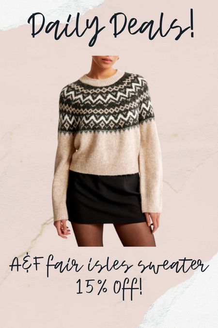 Abercrombie fair isles sweater on sale 

#LTKGiftGuide #LTKfindsunder100 #LTKsalealert