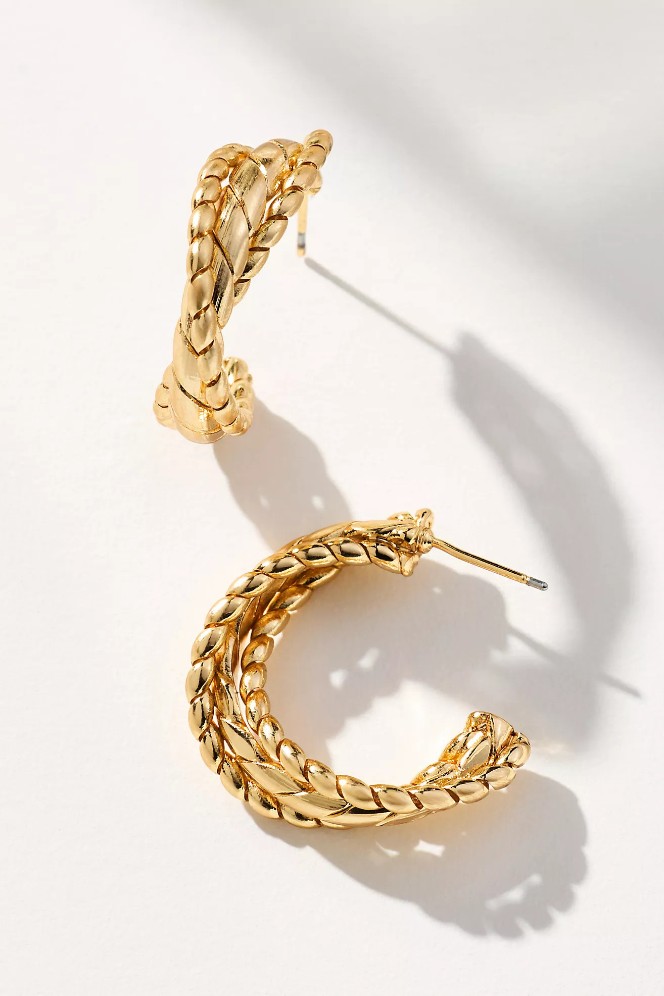 Twisted Lasso Hoop Earrings | Anthropologie (US)