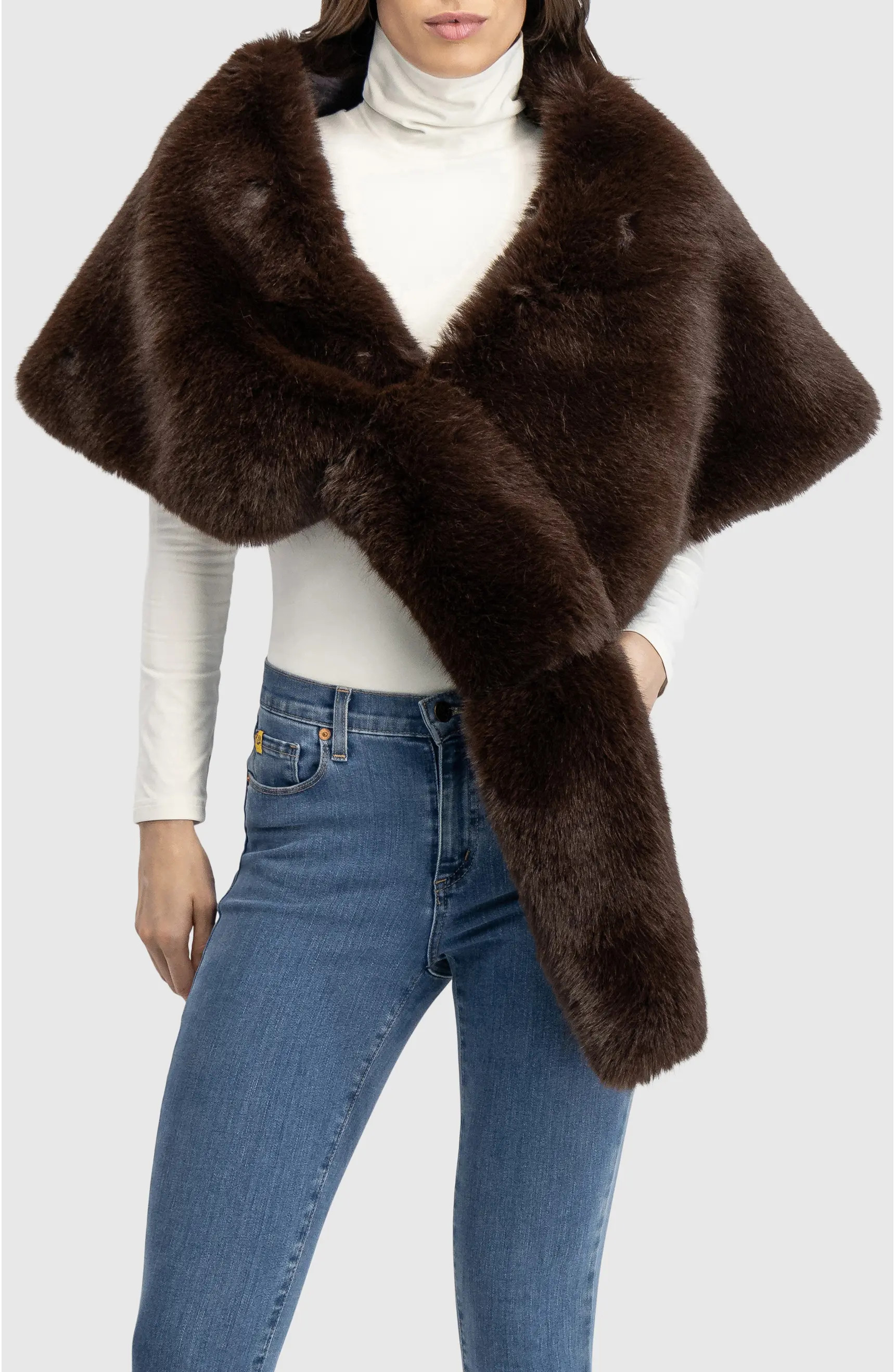 Lyla Grant Fur-Free Fox (Faux Fur) Stole | Nordstrom | Nordstrom