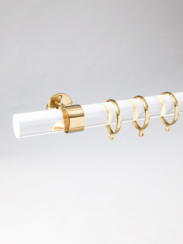 Buy 2" Lucite Curtain Rod - Drapery Hardware | Luxholdups