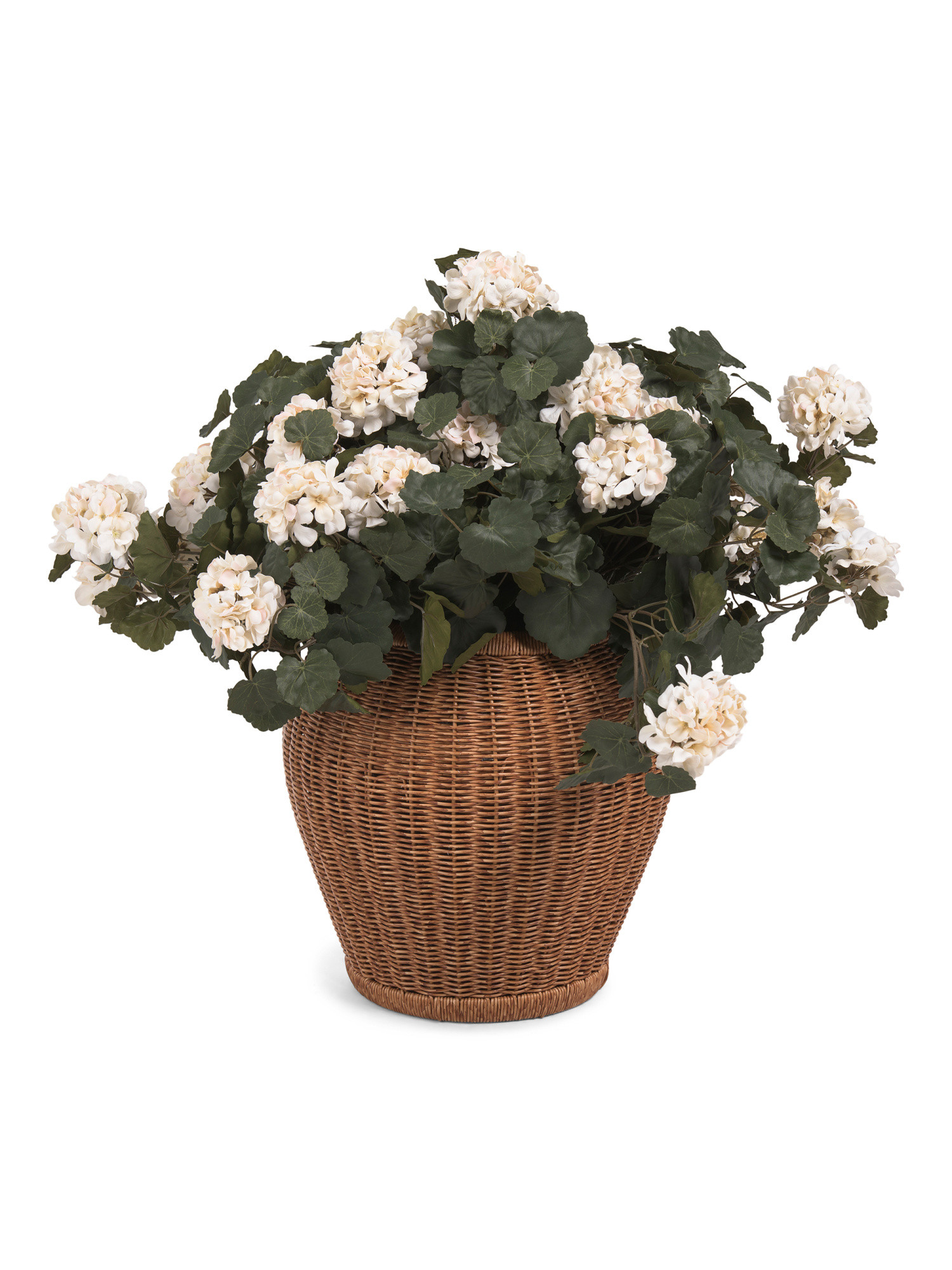32in Outdoor Safe Uv Geranium In Woven Pot | Home | TJ Maxx | TJ Maxx